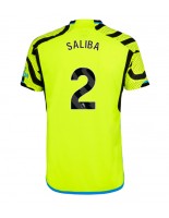 Arsenal William Saliba #2 Venkovní Dres 2023-24 Krátký Rukáv